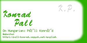konrad pall business card